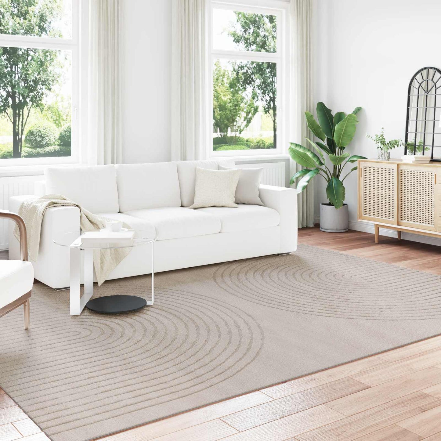 Tappeti per area GALATI Beige 340 x 240 cm Poliestere | homemem39