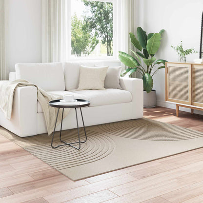 Tappeti per area Quadrato GALATI Beige 120 x 120 cm Poliestere