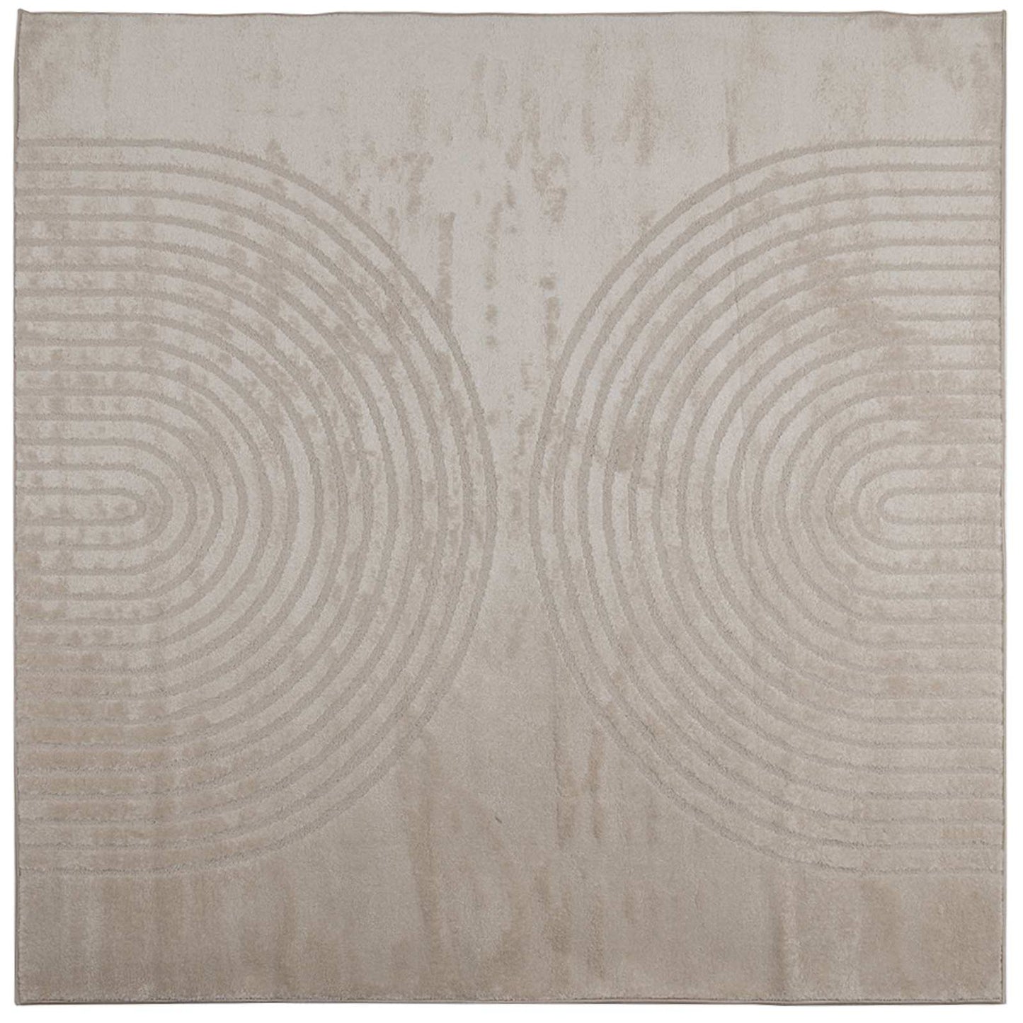 Tappeti per area Quadrato GALATI Beige 120 x 120 cm Poliestere