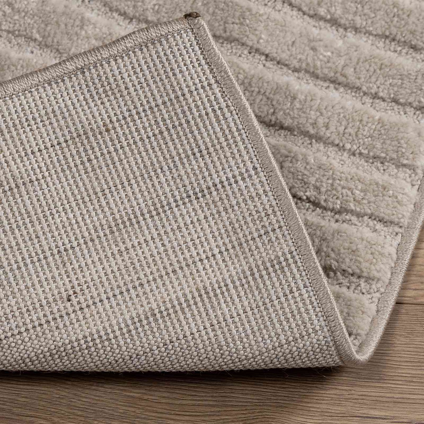 Tappeti per area Quadrato GALATI Beige 200 x 200 cm Poliestere
