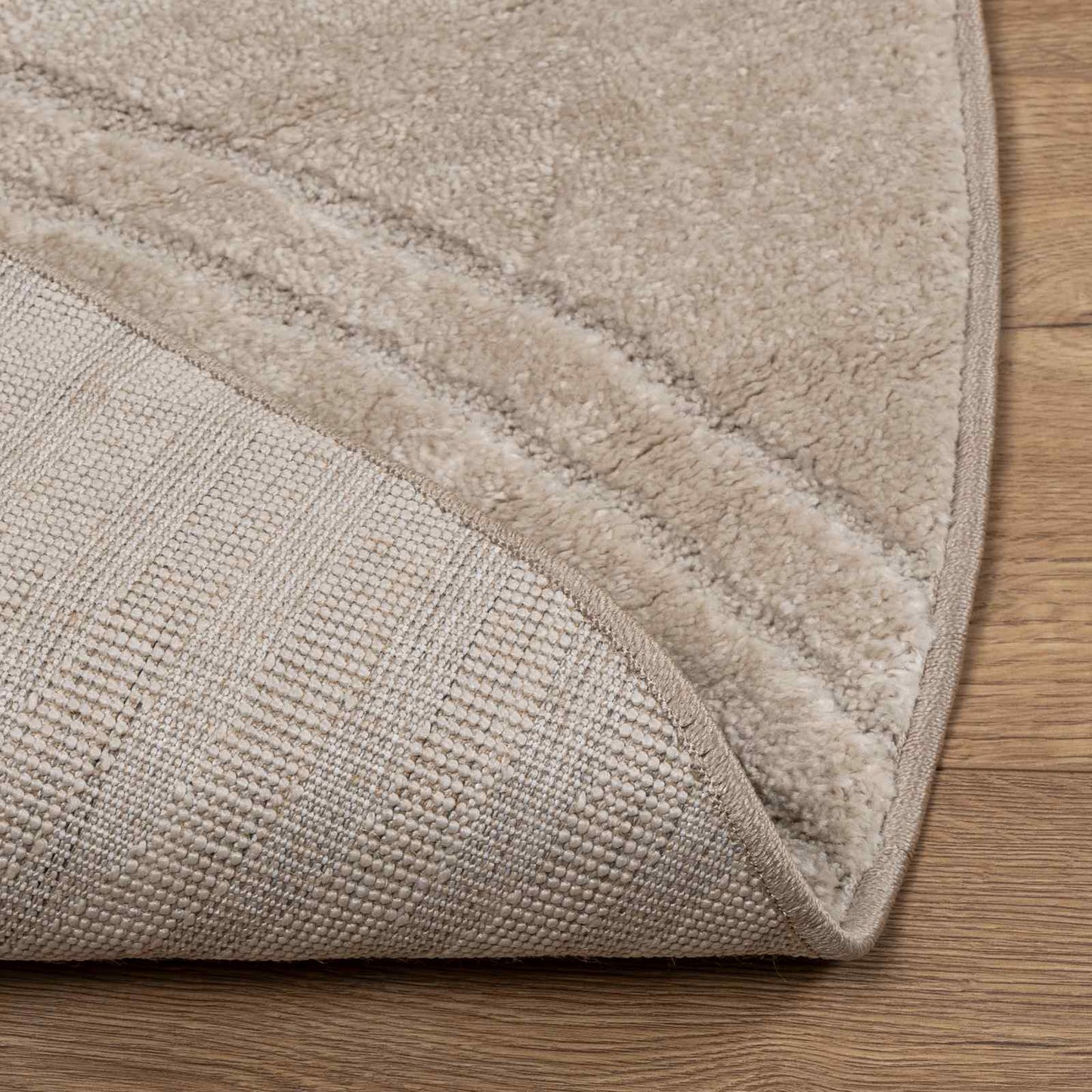 Tappeti per area Rotondo GALATI Beige Ø 120 CM Poliestere