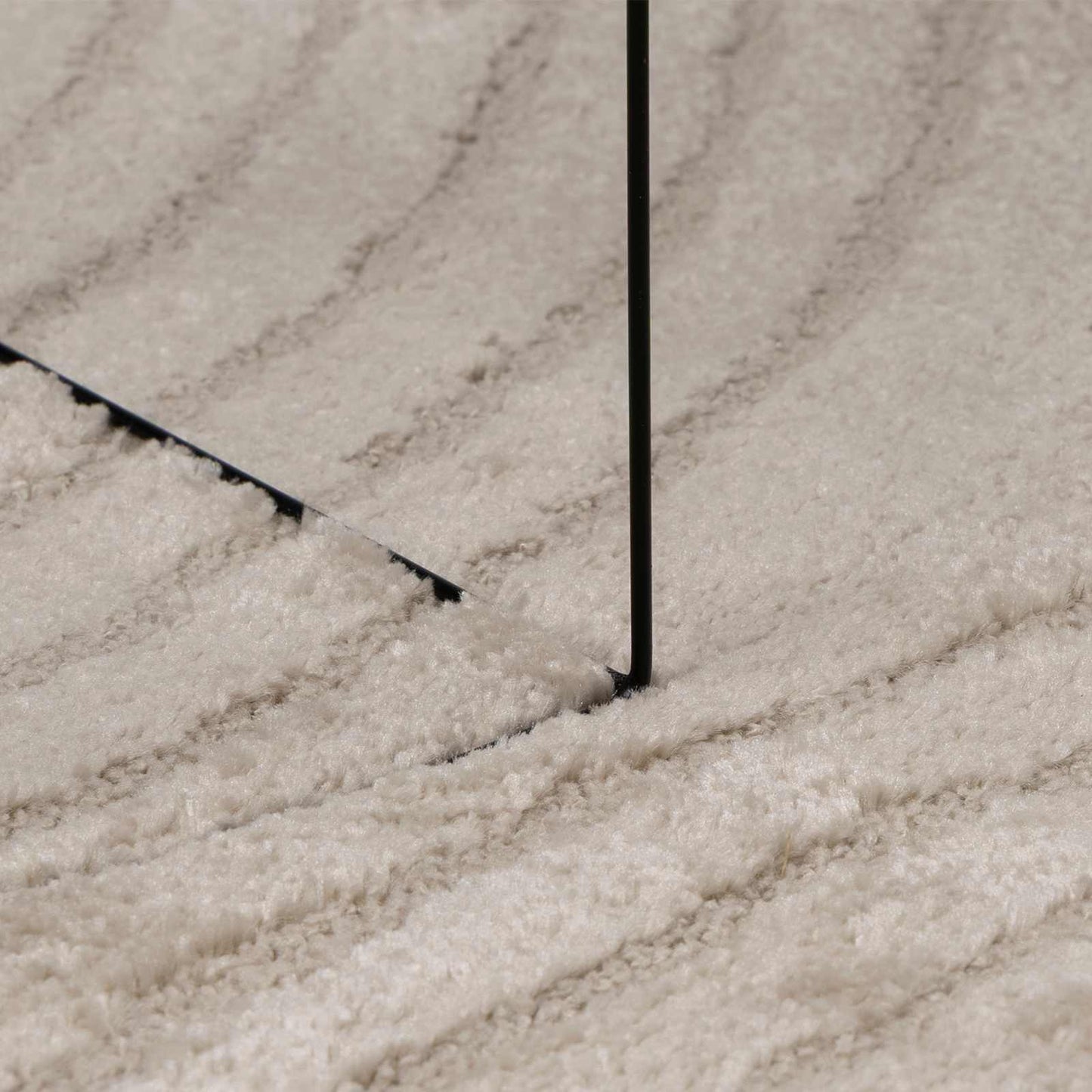 Tappeti per area Rotondo GALATI Beige Ø 120 CM Poliestere