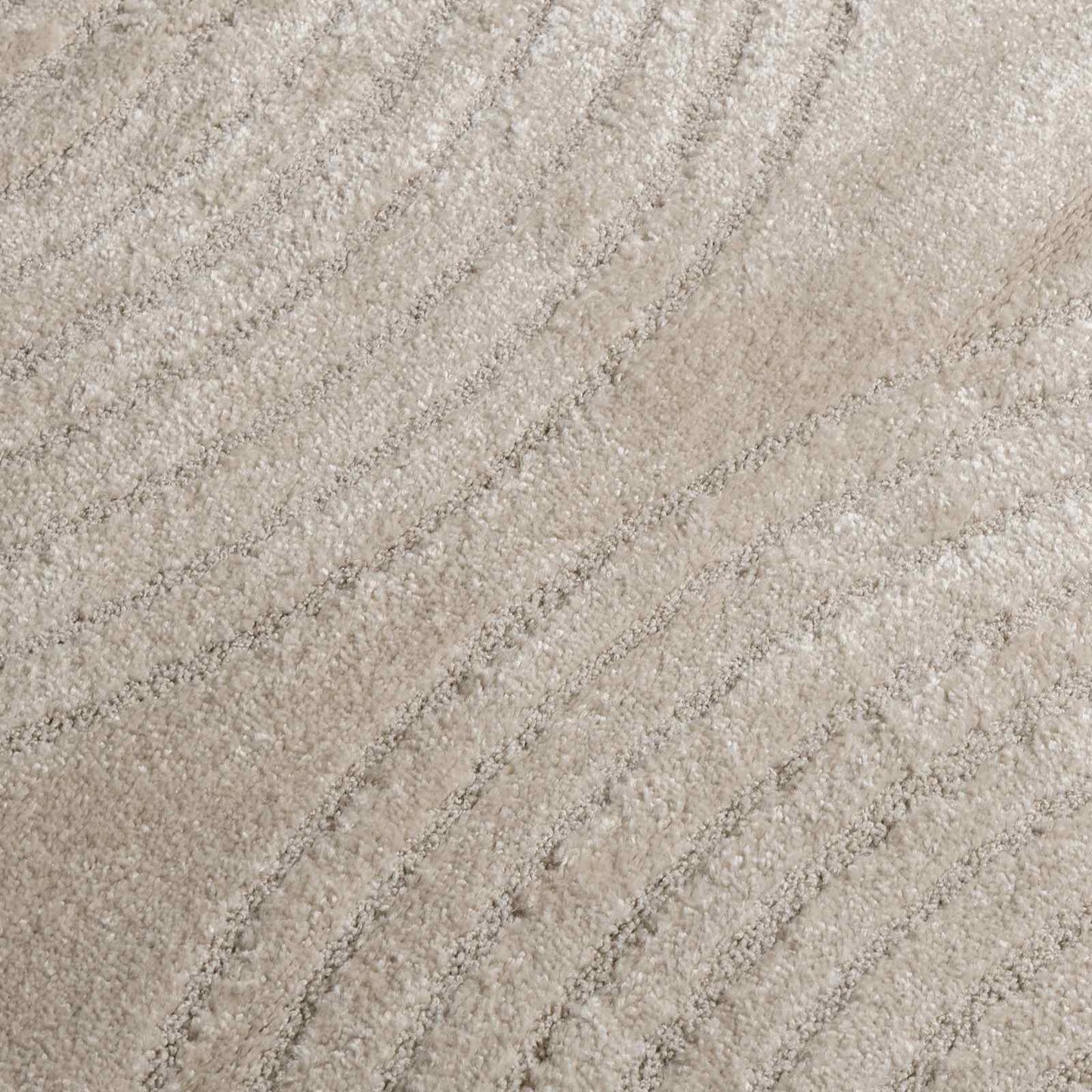 Tappeti per area Rotondo GALATI Beige Ø 160 CM Poliestere | homemem39