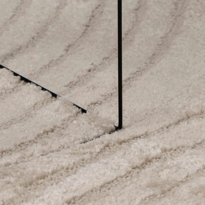Tappeti per area Rotondo GALATI Beige Ø 200 CM Poliestere