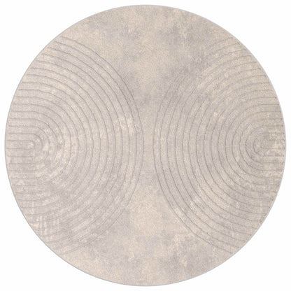 Tappeti per area Rotondo GALATI Beige Ø 200 CM Poliestere