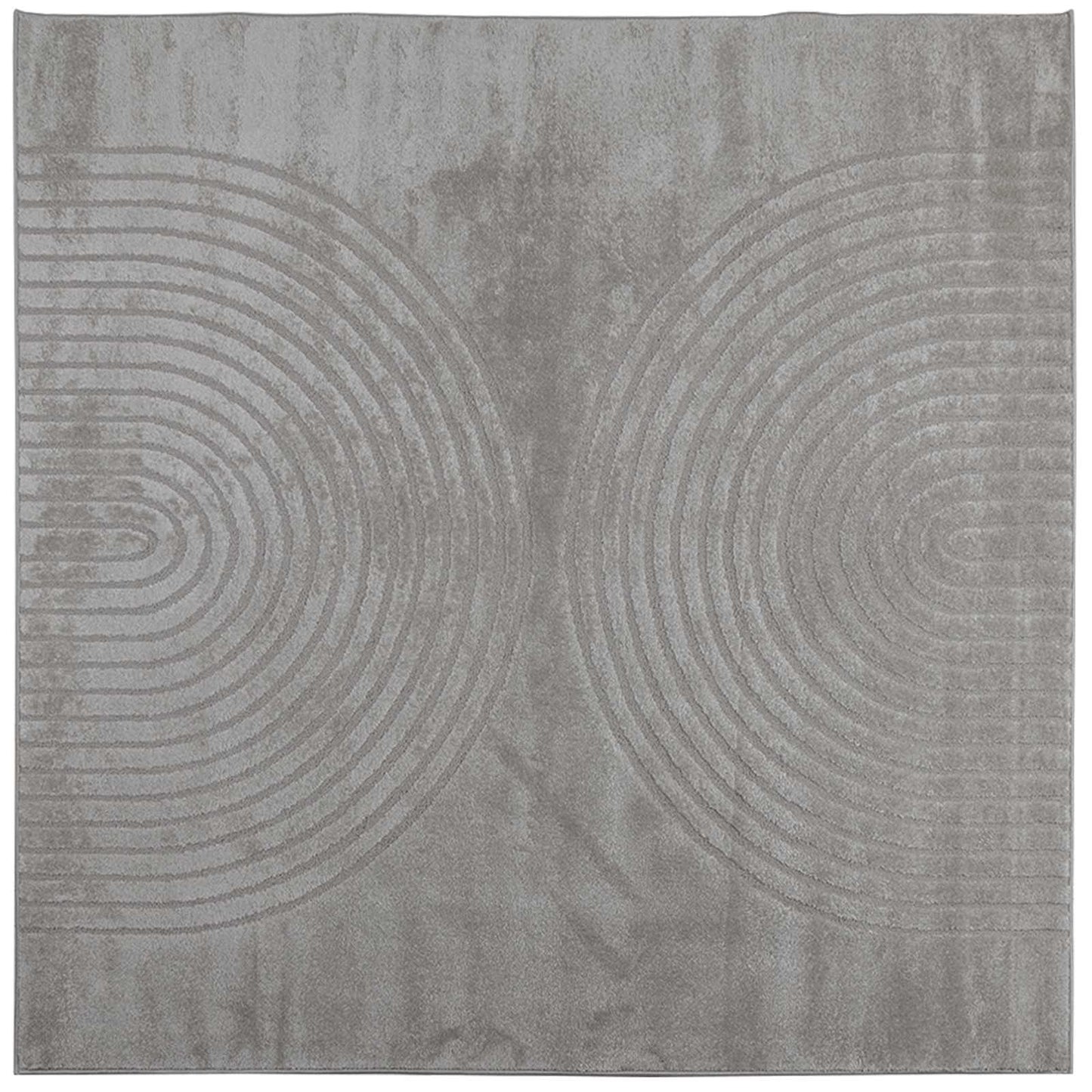 Tappeti per area Quadrato GALATI Grigio 200 x 200 cm Poliestere | homemem39