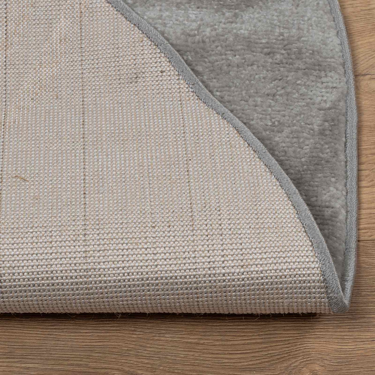 Tappeti per area Rotondo GALATI Grigio Ø 160 CM Poliestere | homemem39
