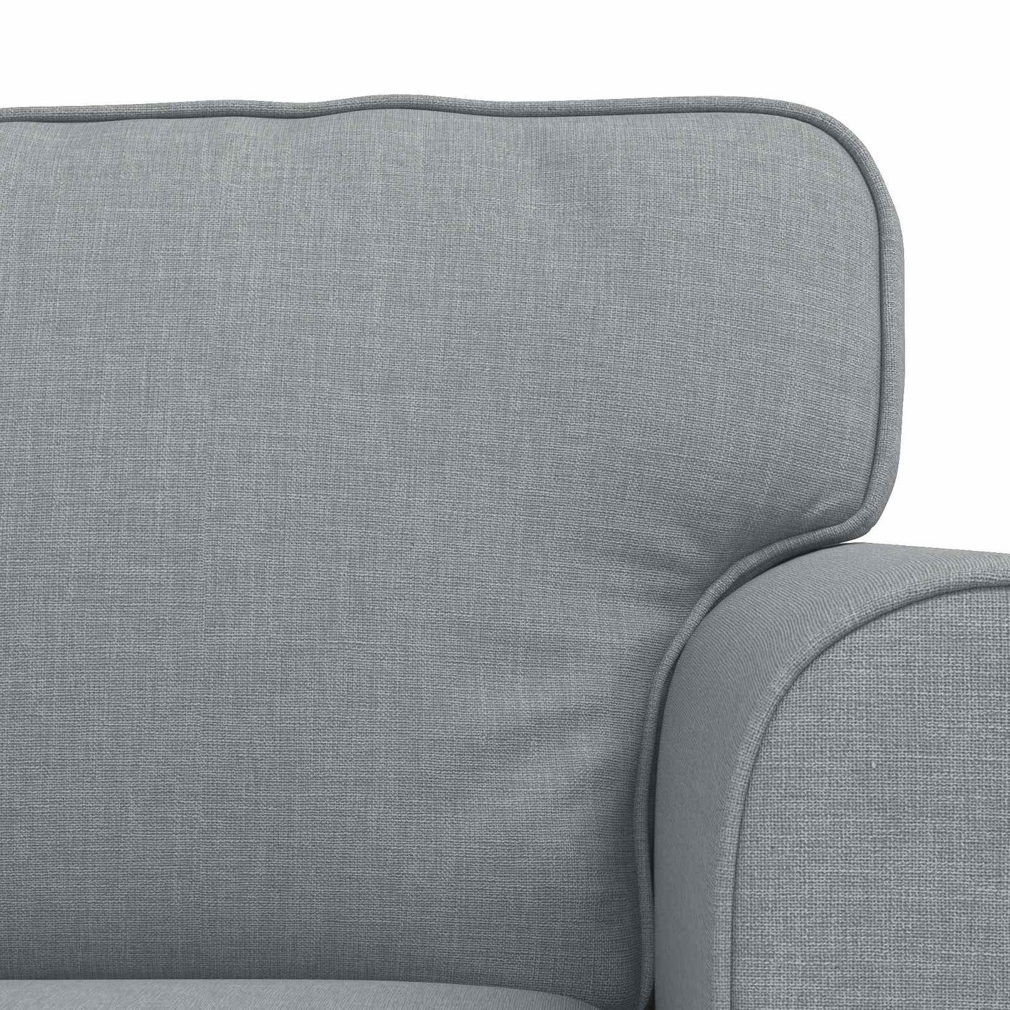 Divano 120cm 2 pcs Grigio chiaro Metallo