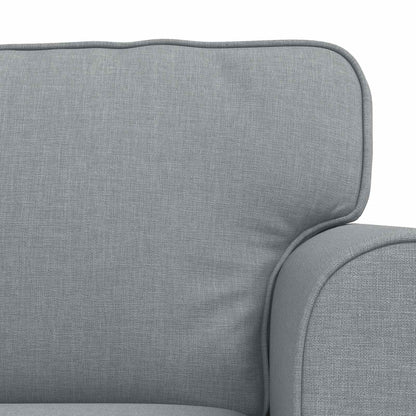 Divano 120cm 2 pcs Grigio chiaro Metallo