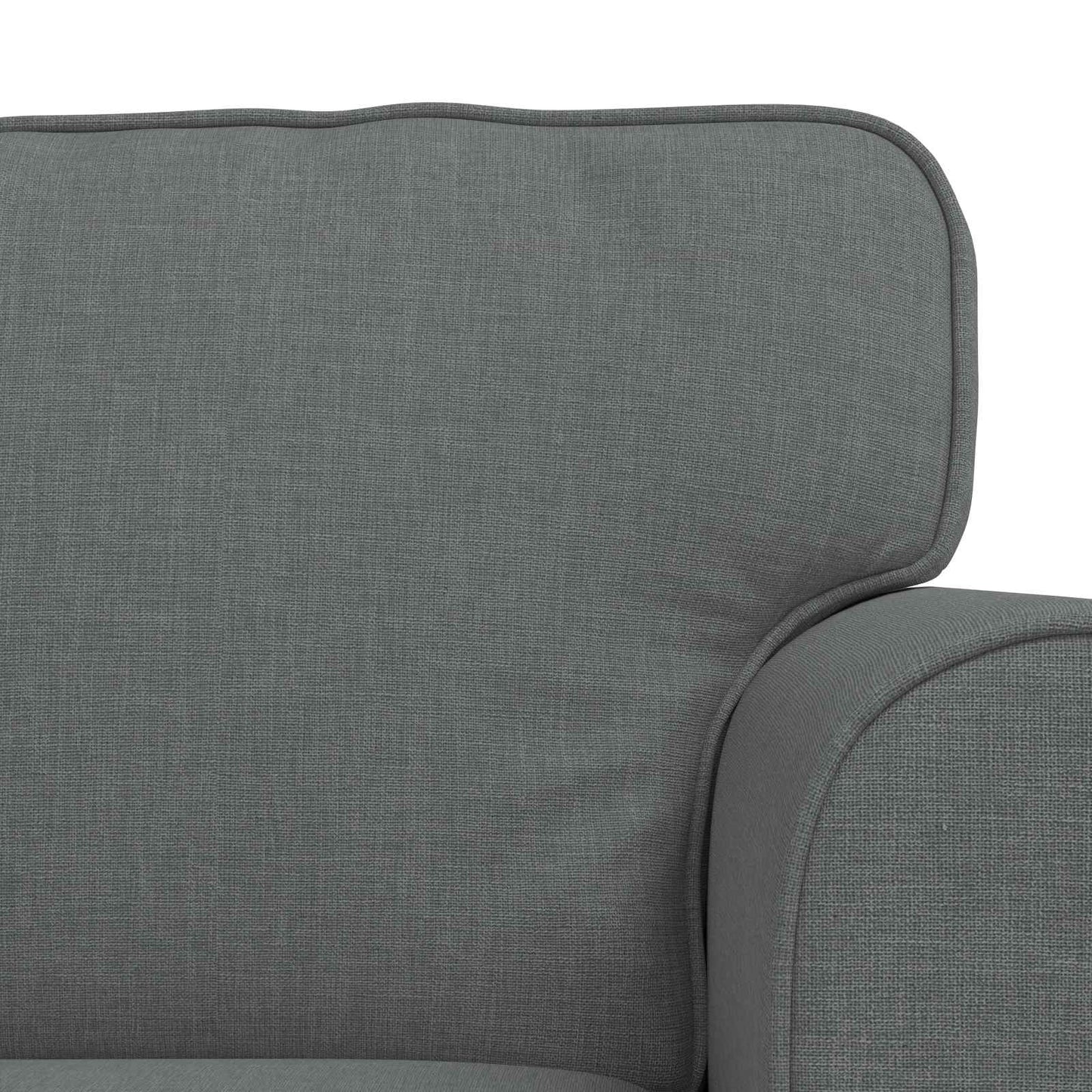 Divano 120cm 2 pcs Grigio scuro Metallo