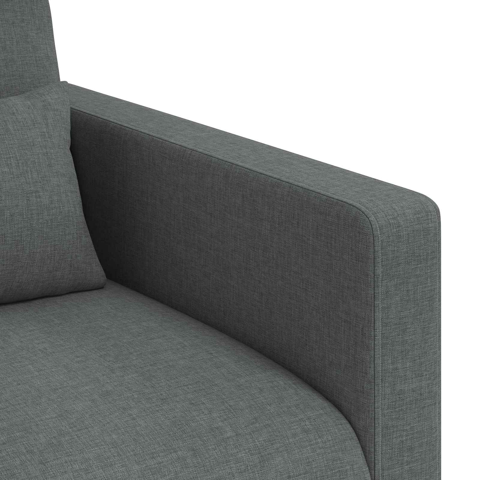 Set di divani 2 pcs Grigio scuro 139 x 78 x 80 cm Tessuto | homemem39