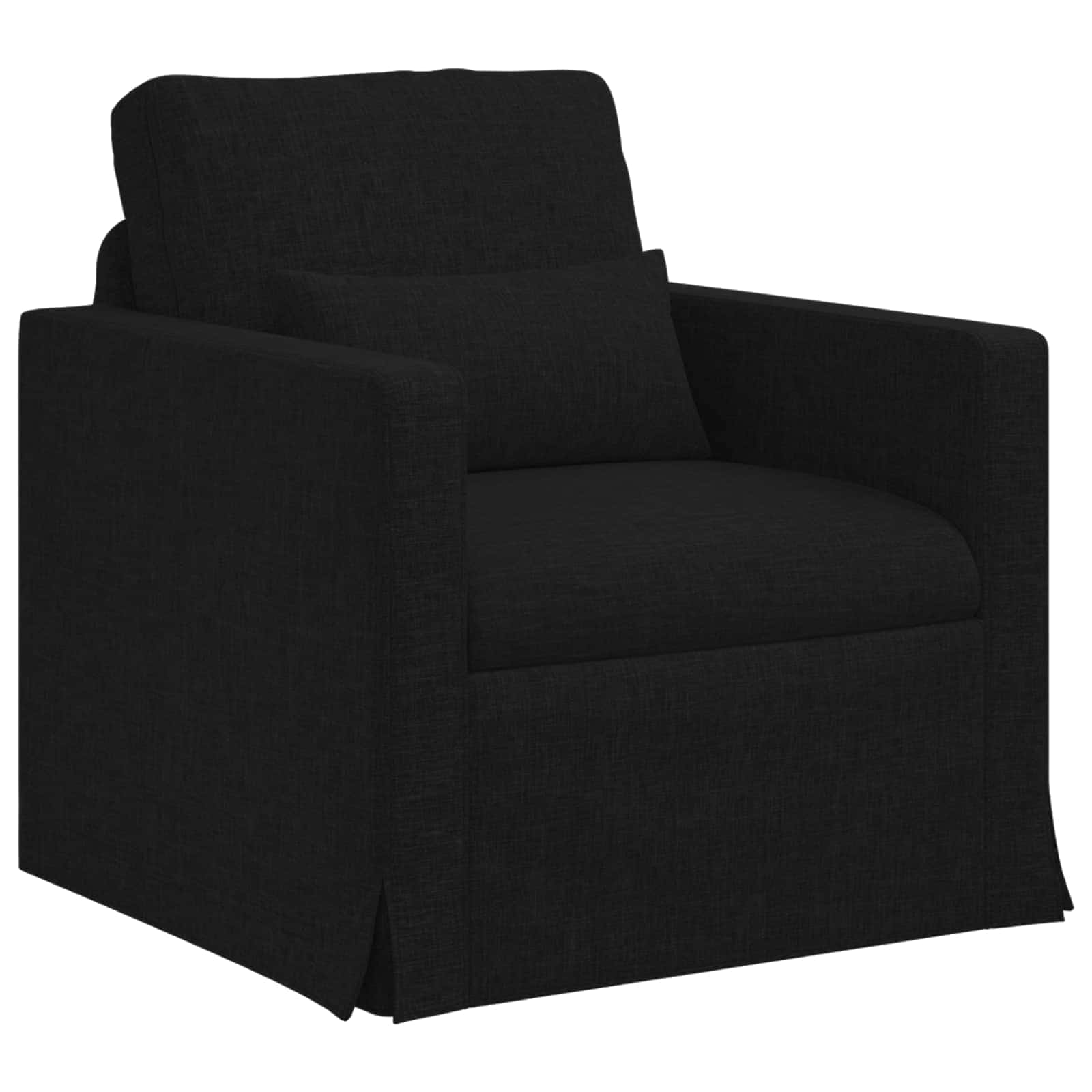 Set di divani 2 pcs Nero 139 x 78 x 80 cm Tessuto | homemem39