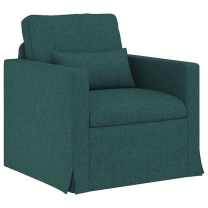 Set di divani 2 pcs Verde Scuro 139 x 78 x 80 cm Tessuto | homemem39
