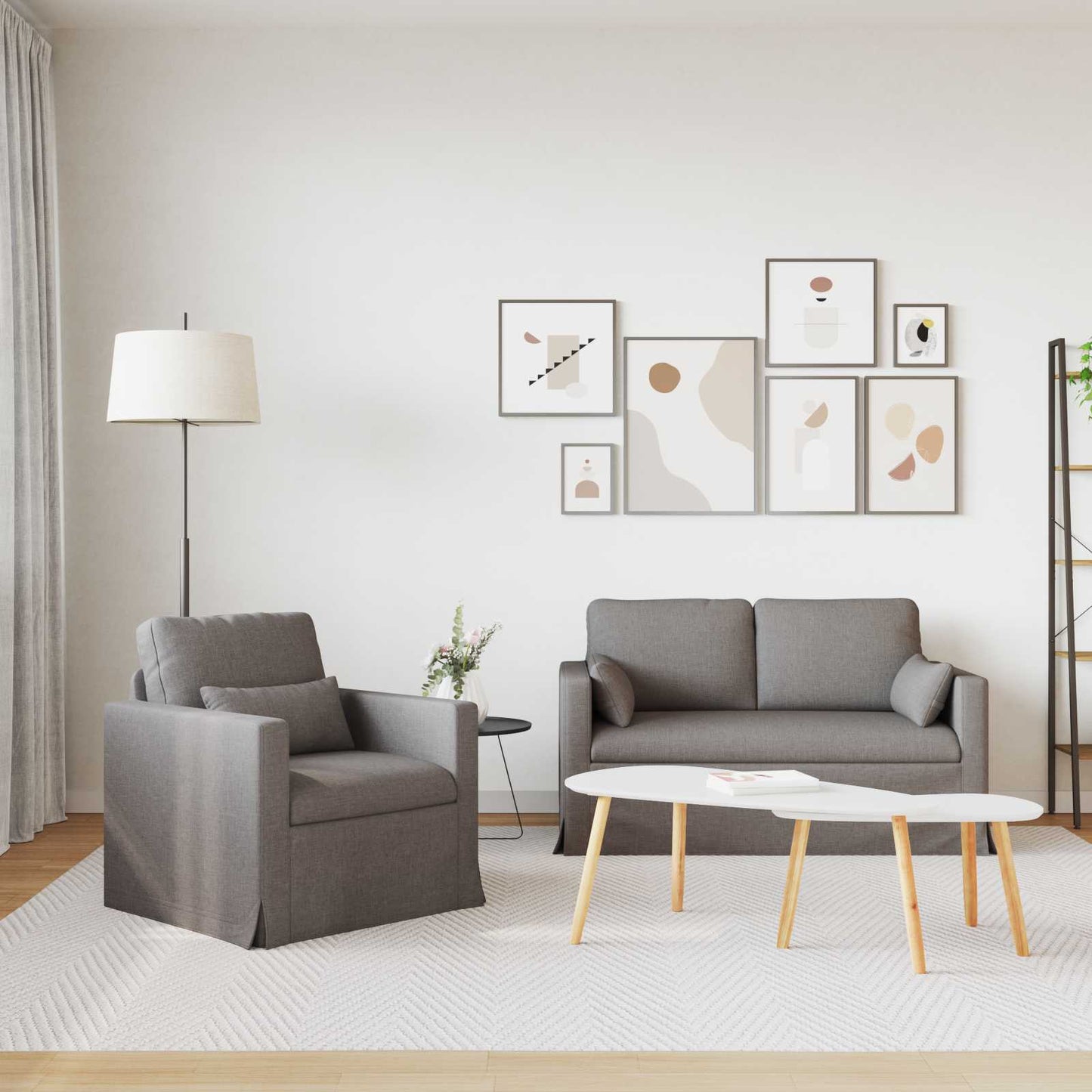 Set di divani 2 pcs Talpa 139 x 78 x 80 cm Tessuto | homemem39