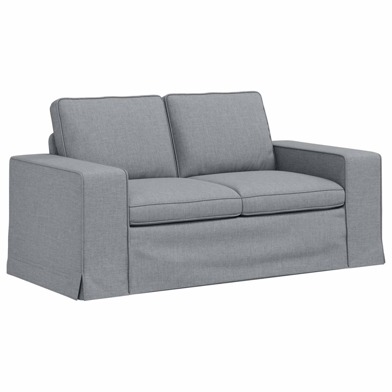 Set di divani 2 pcs Grigio chiaro 162 x 80 x 82 cm Tessuto | homemem39