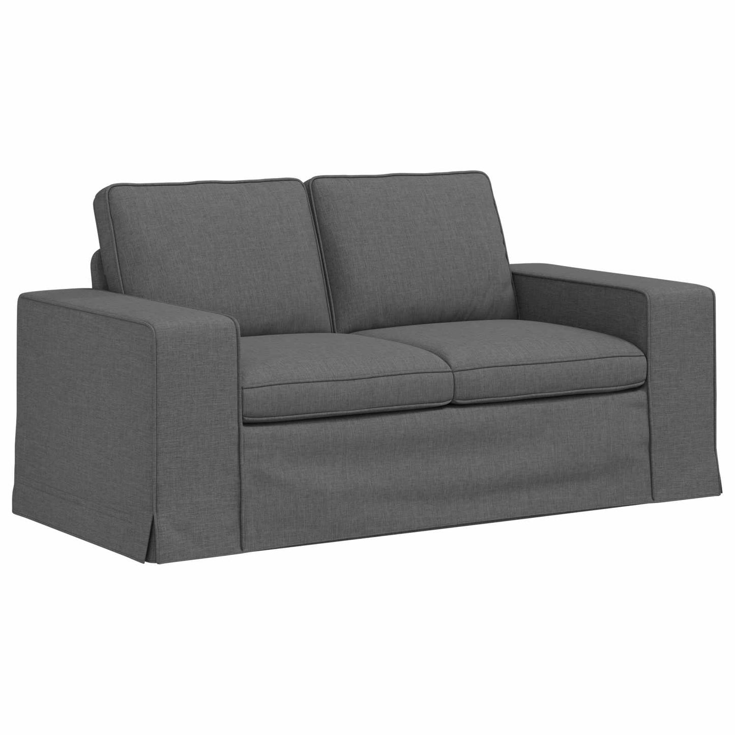 Set di divani 2 pcs Grigio scuro 162 x 80 x 82 cm Tessuto | homemem39