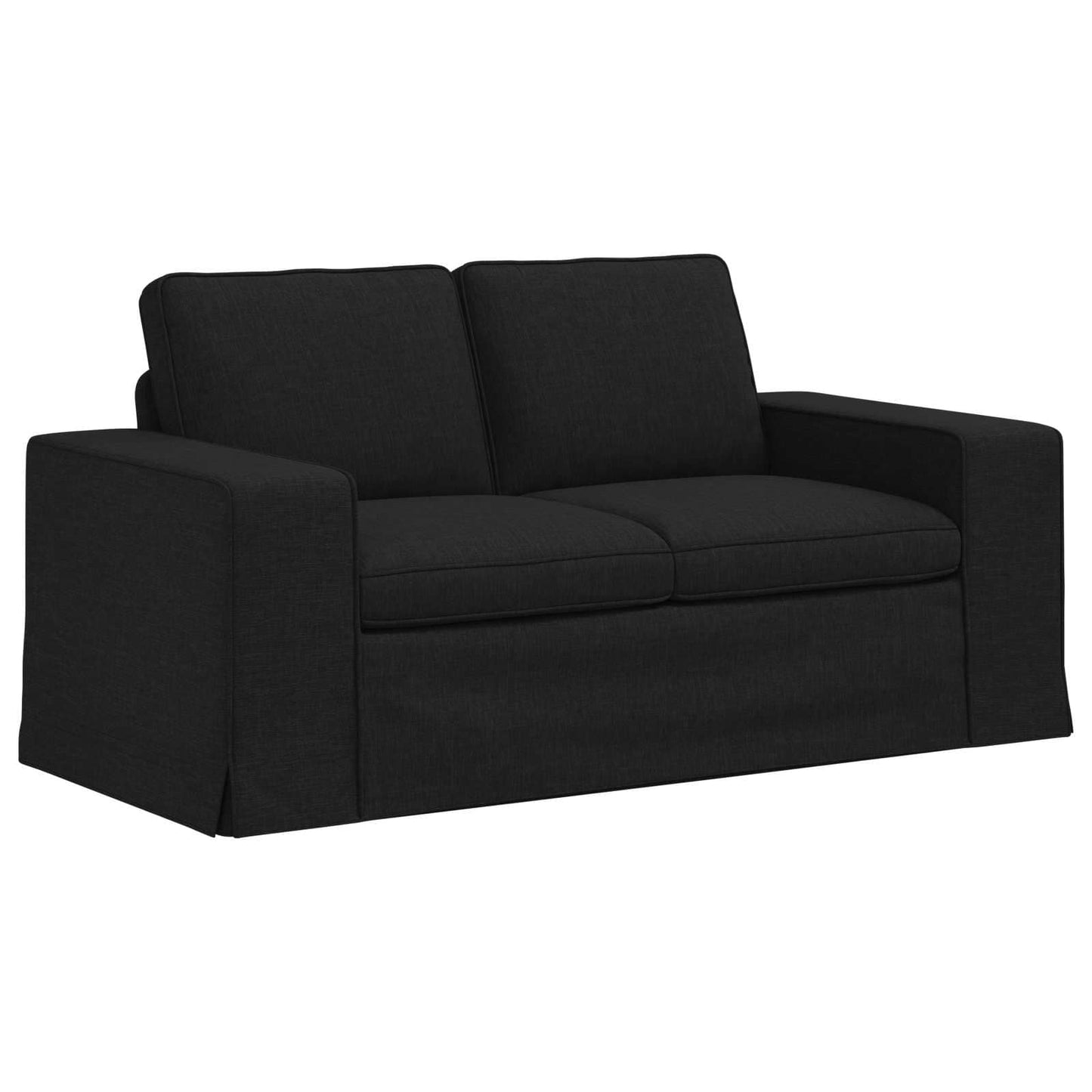 Set di divani 2 pcs Nero 162 x 80 x 82 cm Tessuto | homemem39