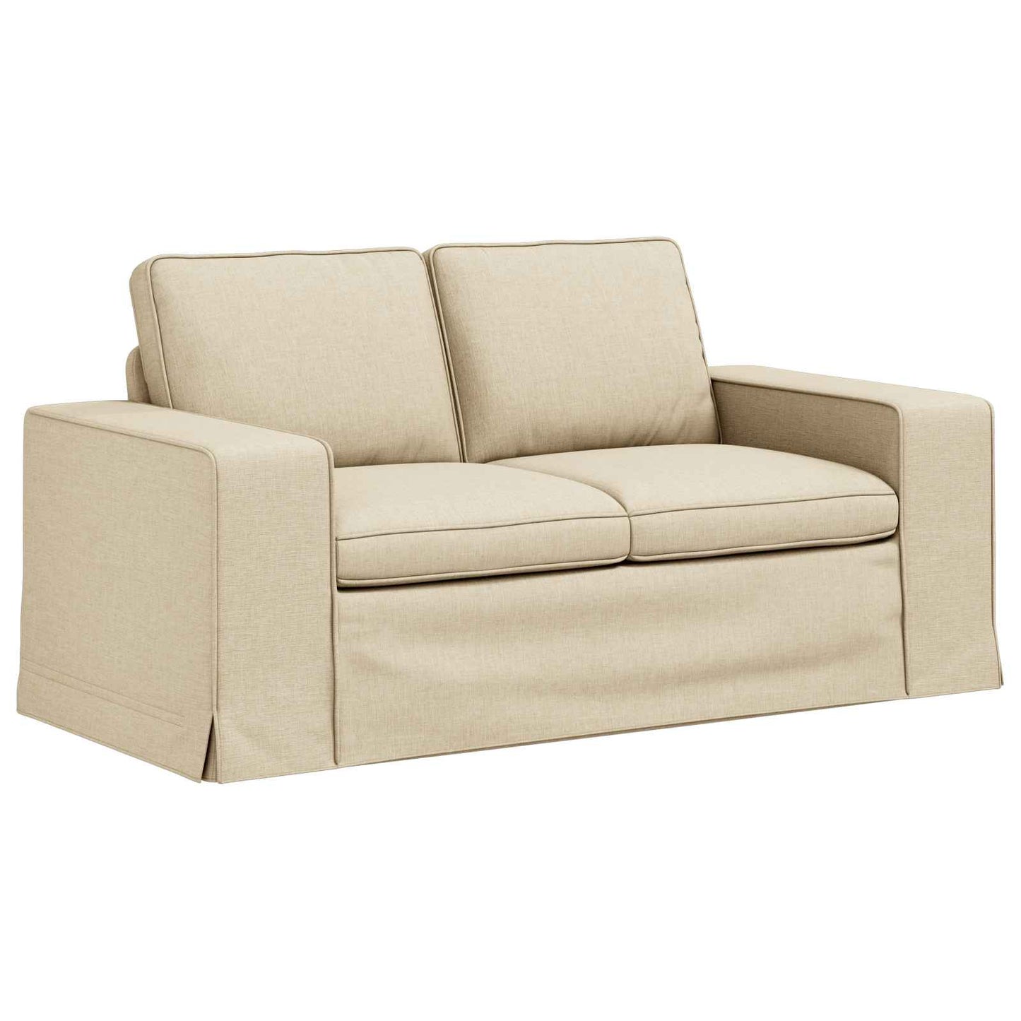 Set di divani 2 pcs Crema 162 x 80 x 82 cm Tessuto | homemem39