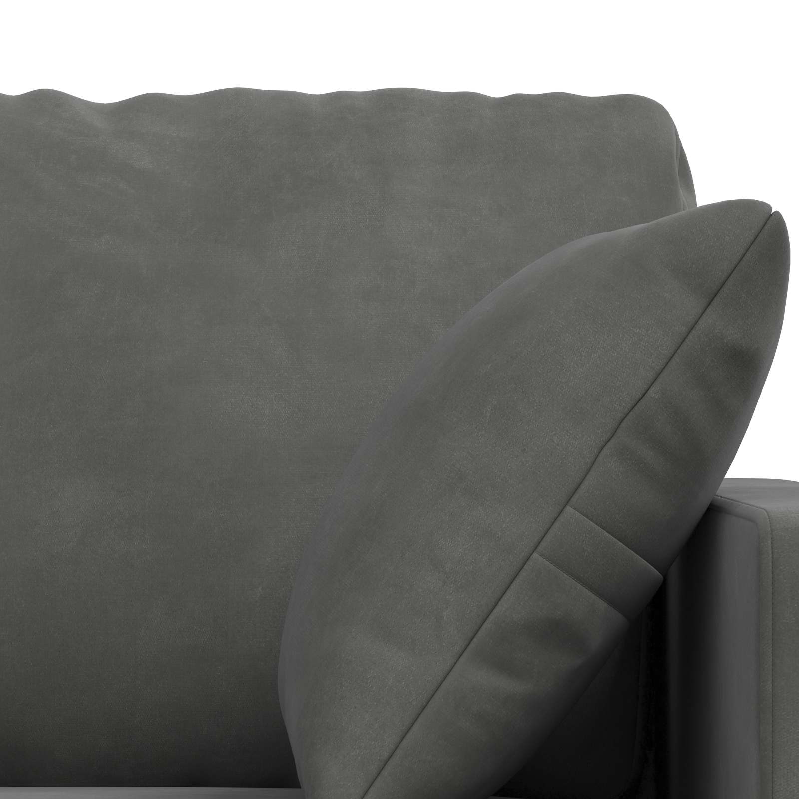 Set di divani 2 pcs Grigio scuro 138 x 78 x 80 cm Velluto | homemem39