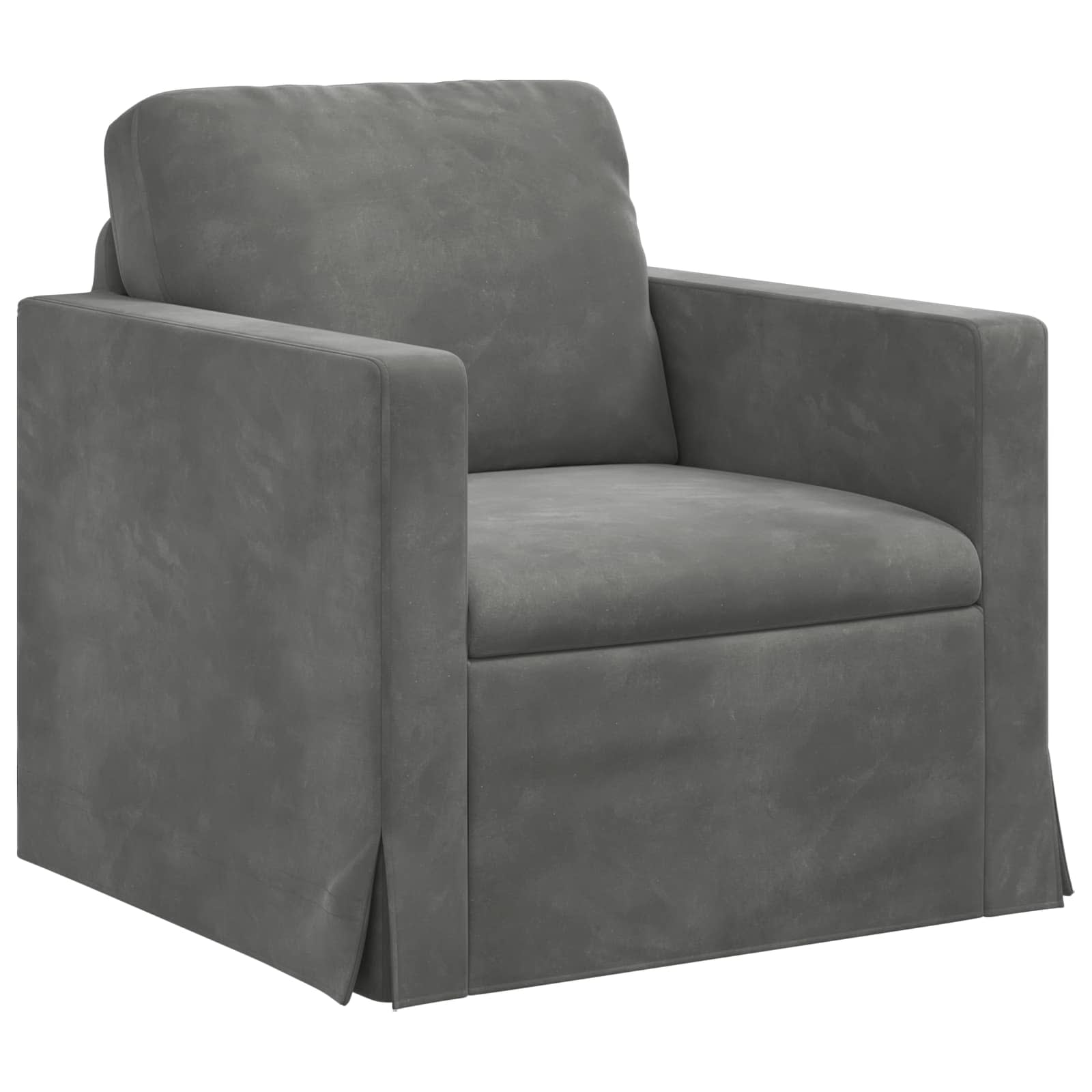 Set di divani 2 pcs Grigio scuro 138 x 78 x 80 cm Velluto | homemem39