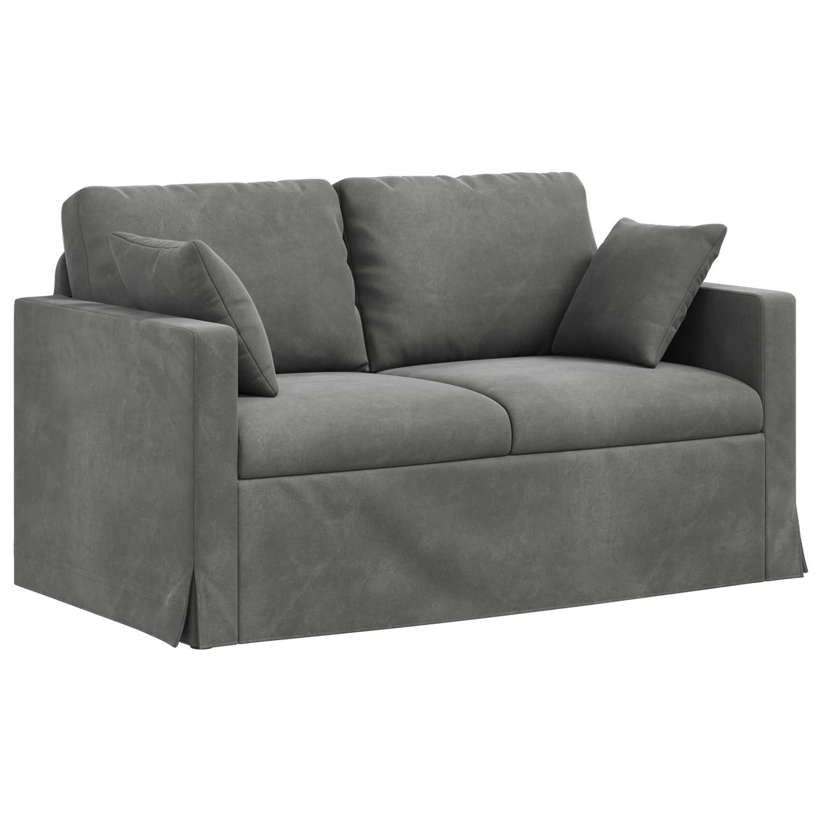 Set di divani 2 pcs Grigio scuro 138 x 78 x 80 cm Velluto | homemem39
