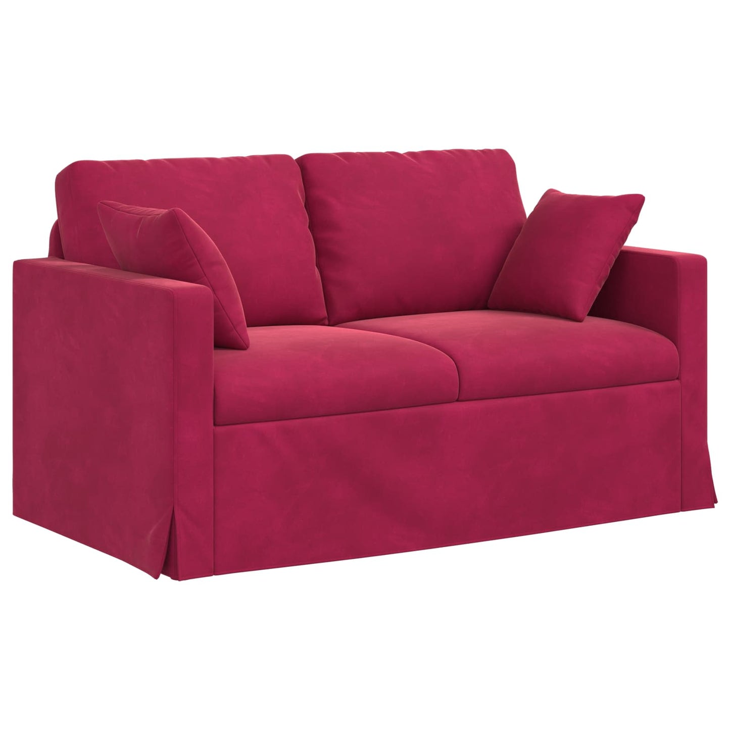 Set di divani 2 pcs Rosso Vino 138 x 78 x 80 cm Velluto | homemem39