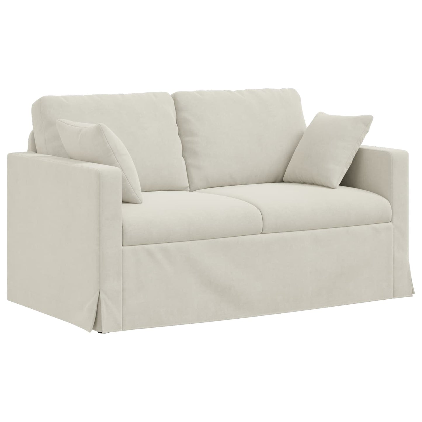 Set di divani 2 pcs Crema 138 x 78 x 80 cm Velluto | homemem39