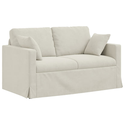 Set di divani 2 pcs Crema 138 x 78 x 80 cm Velluto | homemem39