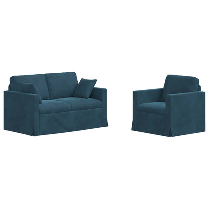 Divano 2 pcs Blu - homemem39