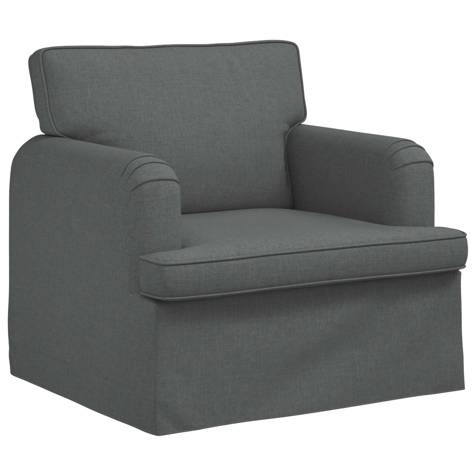 Set di divani 2 pcs Grigio scuro 144 x 80 x 85 cm Tessuto | homemem39