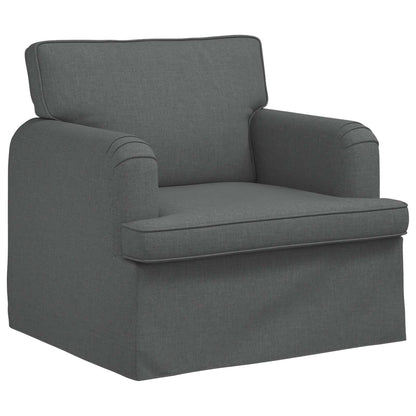 Set di divani 2 pcs Grigio scuro 144 x 80 x 85 cm Tessuto | homemem39