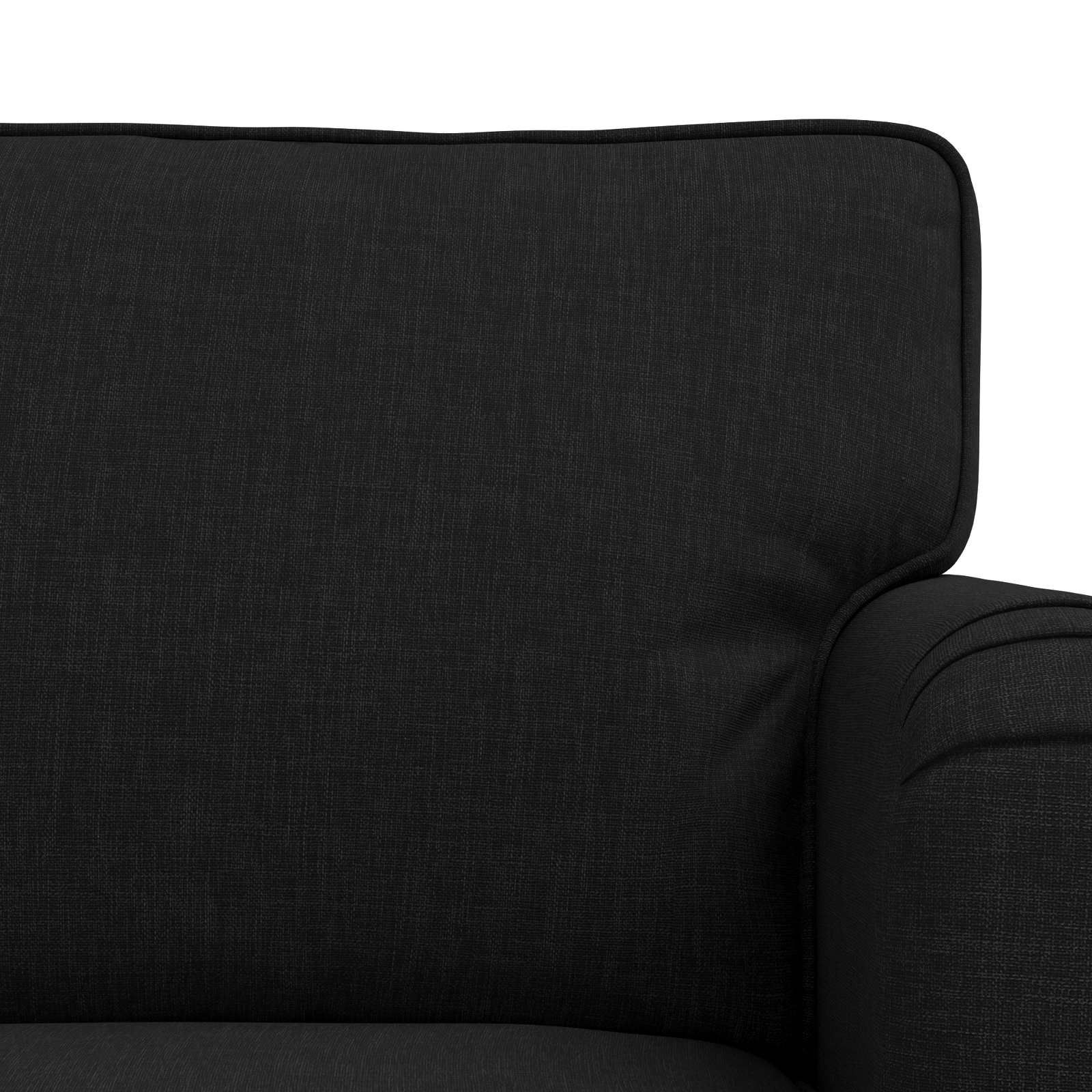 Set di divani 2 pcs Nero 144 x 80 x 85 cm Tessuto | homemem39