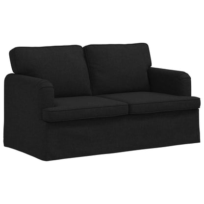 Set di divani 2 pcs Nero 144 x 80 x 85 cm Tessuto | homemem39