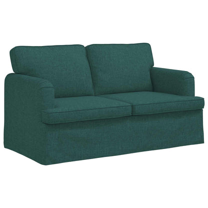 Set di divani 2 pcs Verde Scuro 144 x 80 x 85 cm Tessuto | homemem39