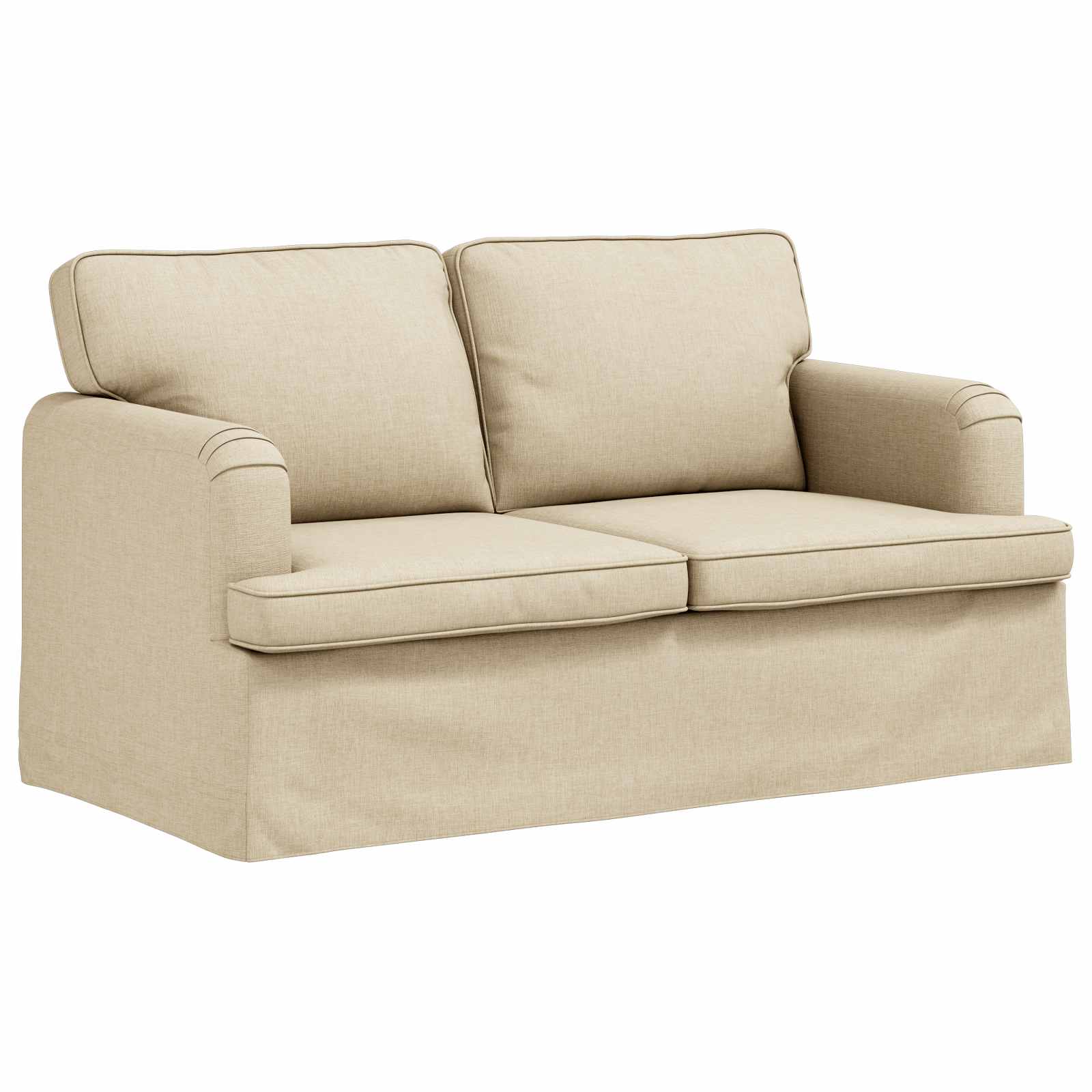 Set di divani 2 pcs Crema 144 x 80 x 85 cm Tessuto | homemem39