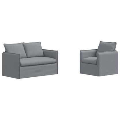 Divano 2 pcs Grigio chiaro - homemem39