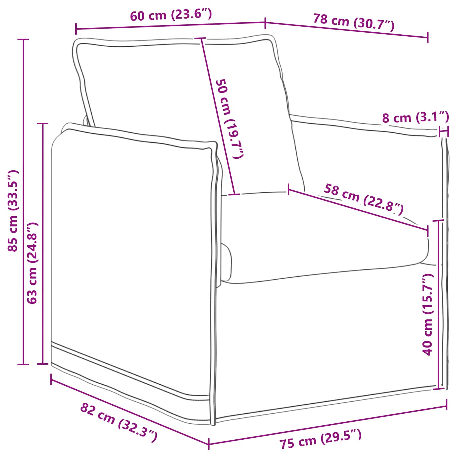 Divano 2 pcs Grigio scuro - homemem39