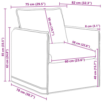 Set di divani 2 pcs Tortora 136 x 82 x 85 cm Tessuto | homemem39