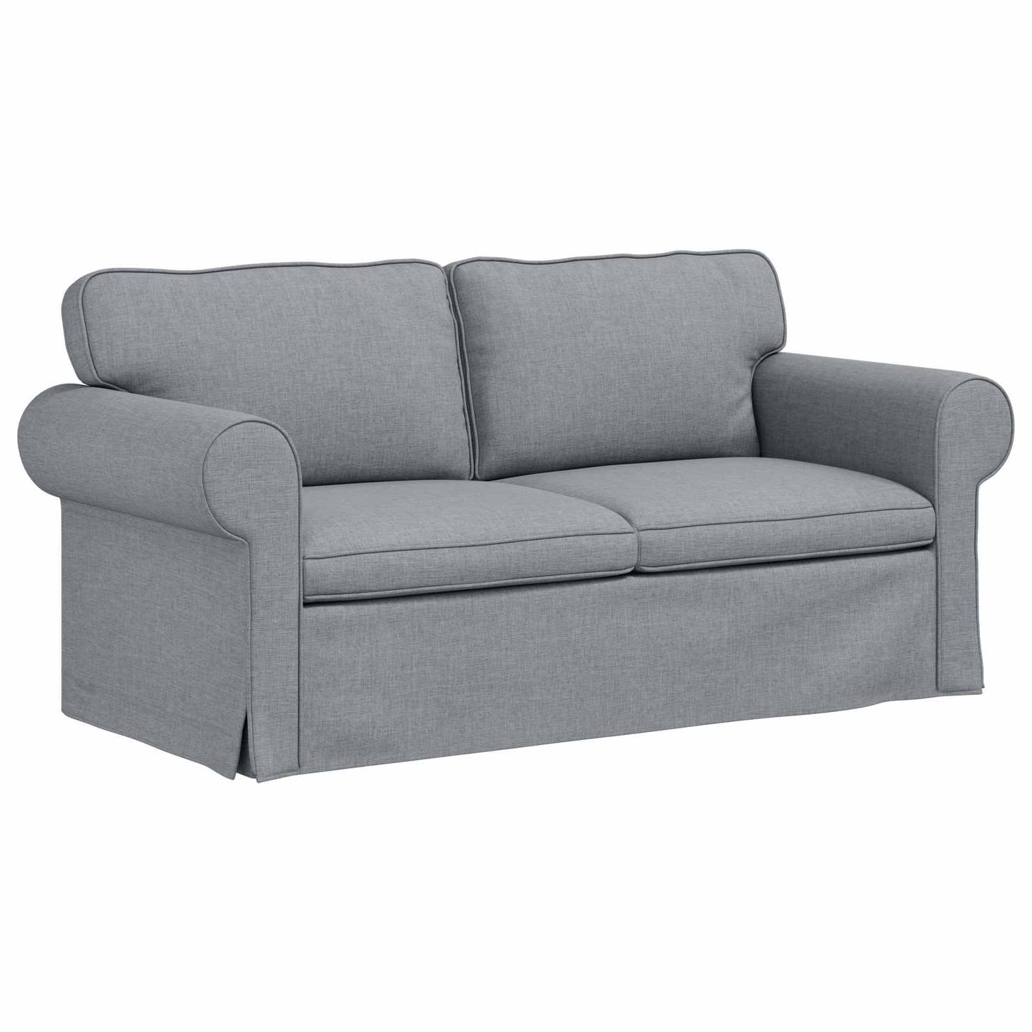 Set di divani 2 pcs Grigio chiaro 175 x 82 x 80 cm Tessuto | homemem39