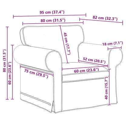 Set di divani 2 pcs Grigio chiaro 175 x 82 x 80 cm Tessuto | homemem39