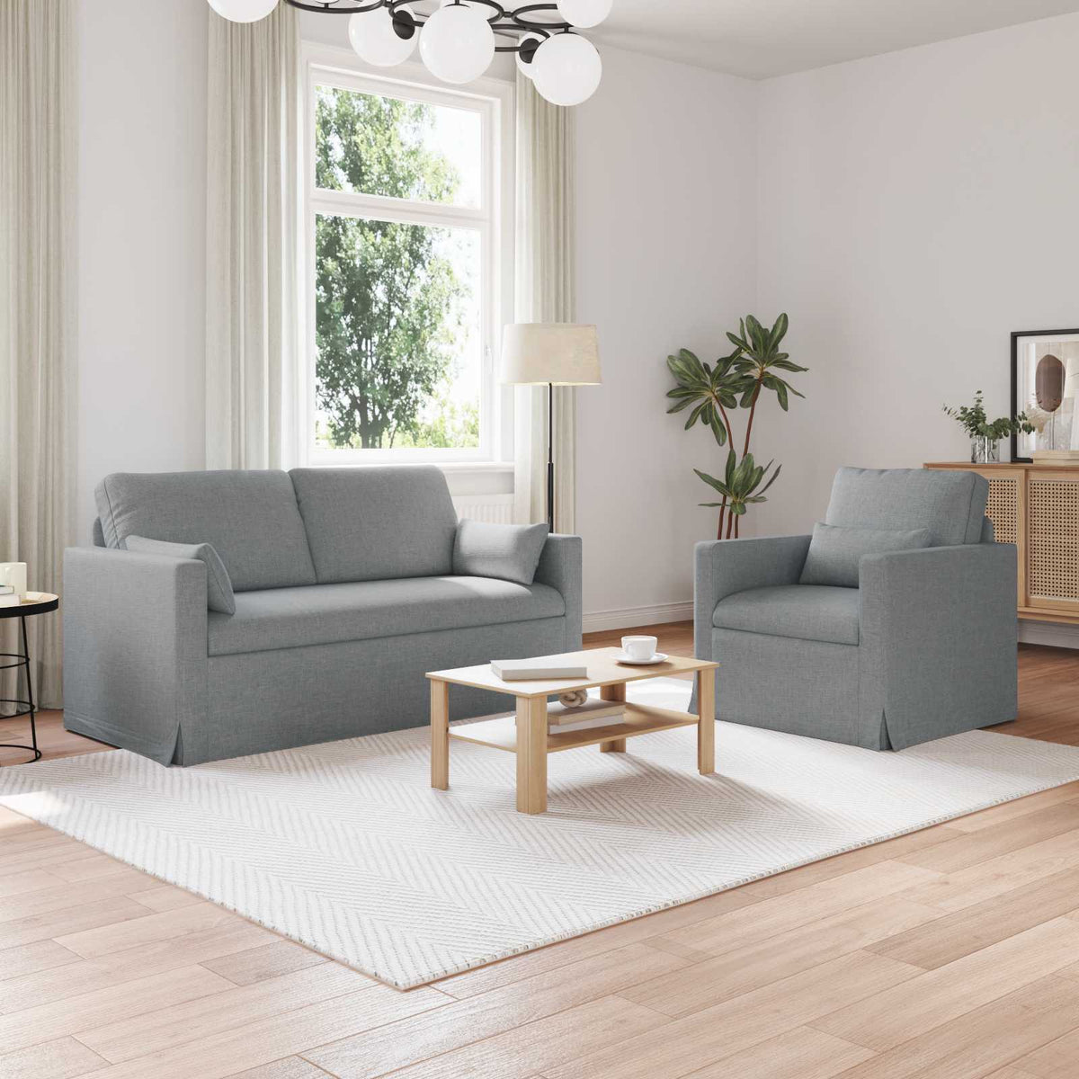 Set di divani 2 pz Tessuto