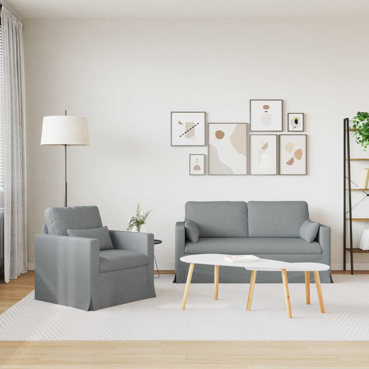 Set di divani 2 pz Tessuto