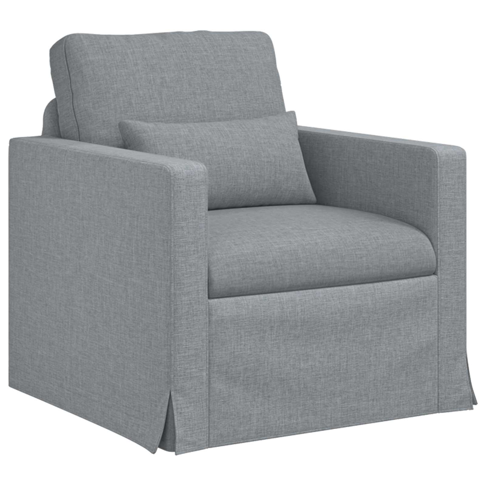 Set di divani 2 pcs Grigio chiaro 158 x 78 x 80 cm Tessuto | homemem39