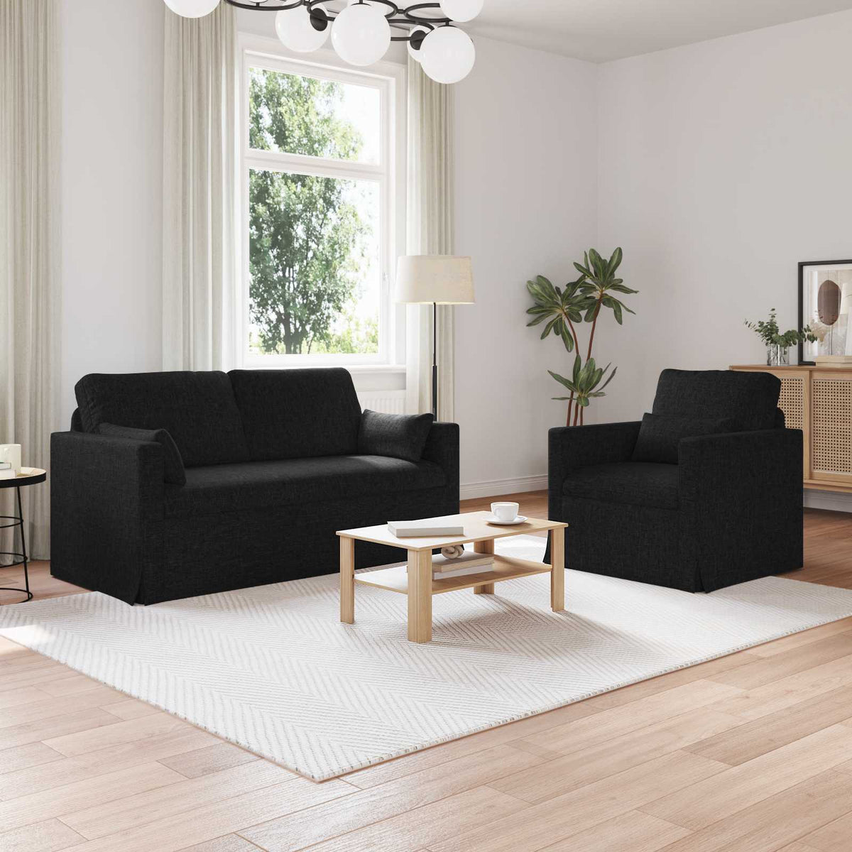 Set di divani 2 pz Tessuto