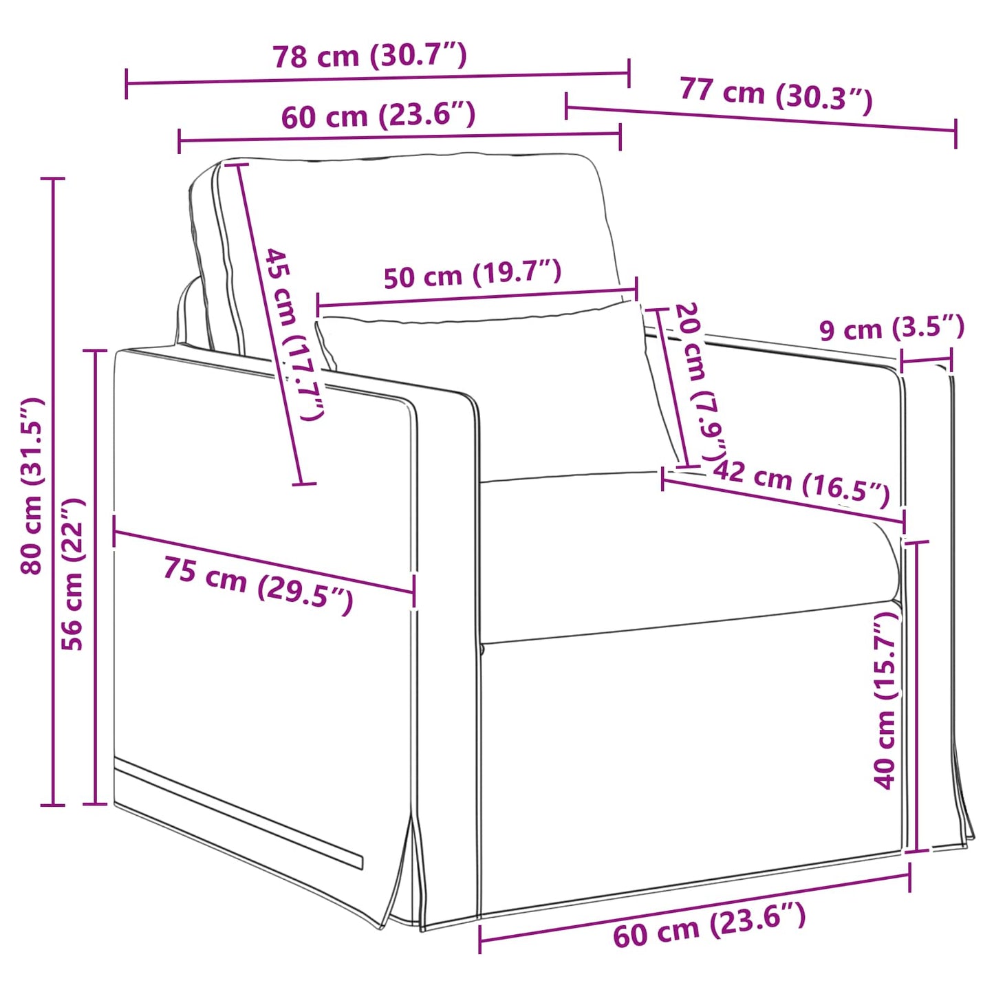 Set di divani 2 pcs Blu 158 x 78 x 80 cm Tessuto | homemem39