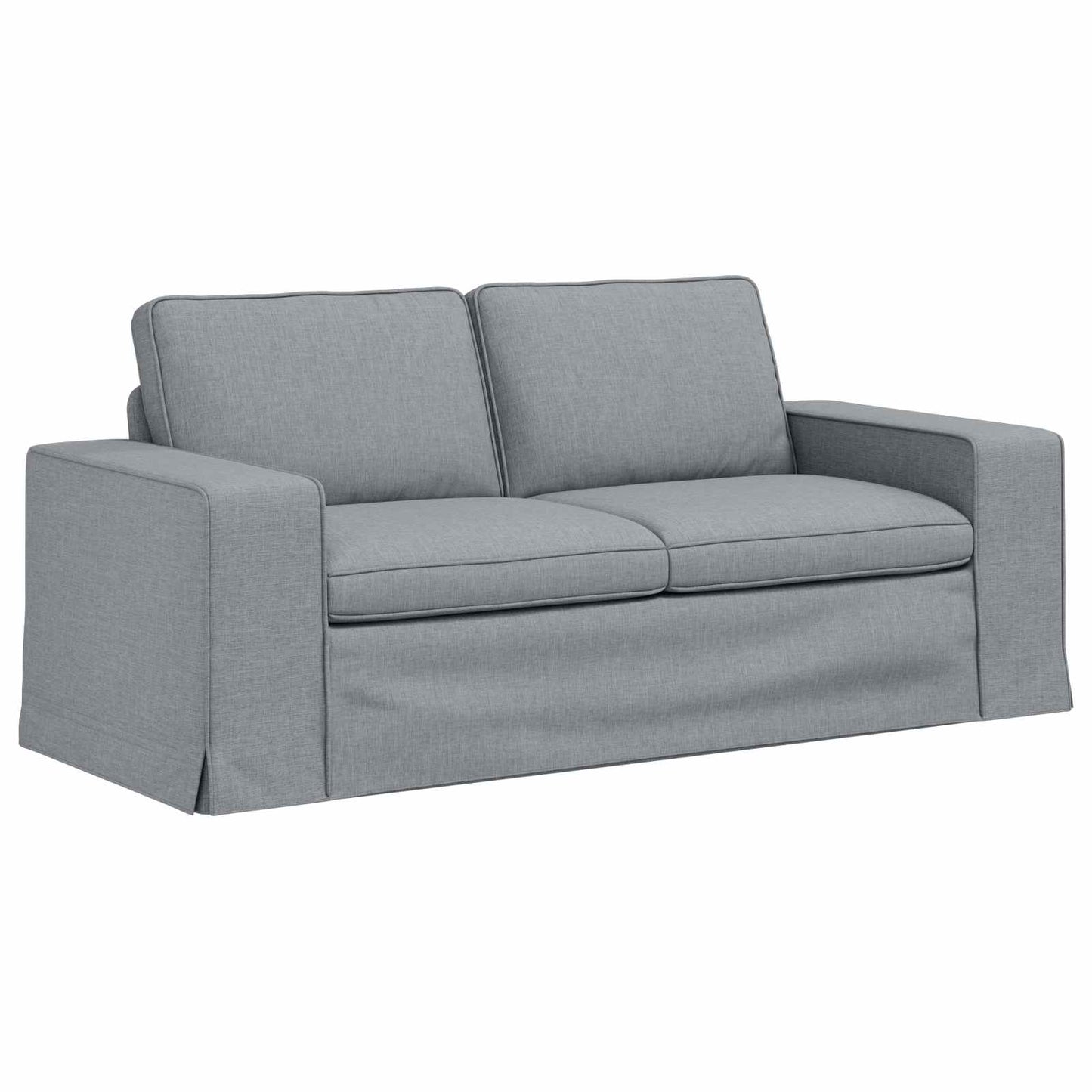Set di divani 2 pcs Grigio chiaro 182 x 80 x 82 cm Tessuto | homemem39