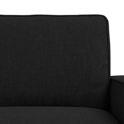 Set di divani 2 pcs Nero 182 x 80 x 82 cm Tessuto | homemem39