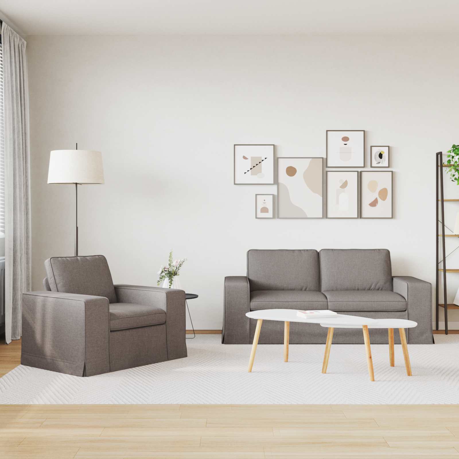 Set di divani 2 pcs Talpa 182 x 80 x 82 cm Tessuto | homemem39