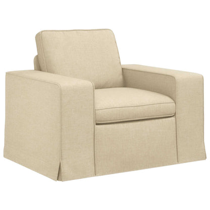 Set di divani 2 pcs Crema 182 x 80 x 82 cm Tessuto | homemem39