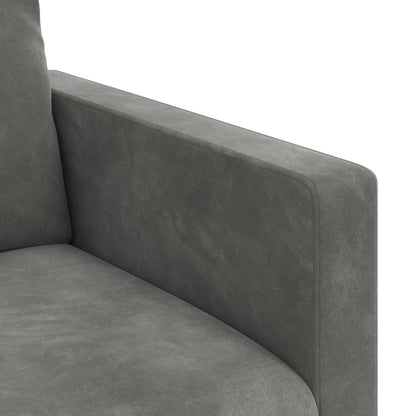 Set di divani 2 pcs Grigio scuro 158 x 78 x 80 cm Velluto | homemem39